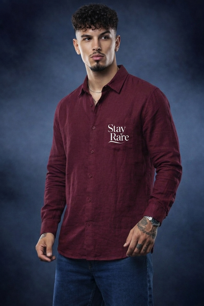 Men’s Oversized Stay Rare Casual Shirt