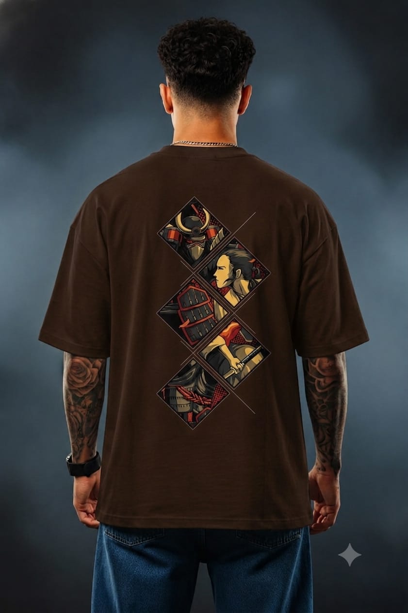 Bellatins Samurai Oversized T-Shirt –Premium Cotton Streetwear