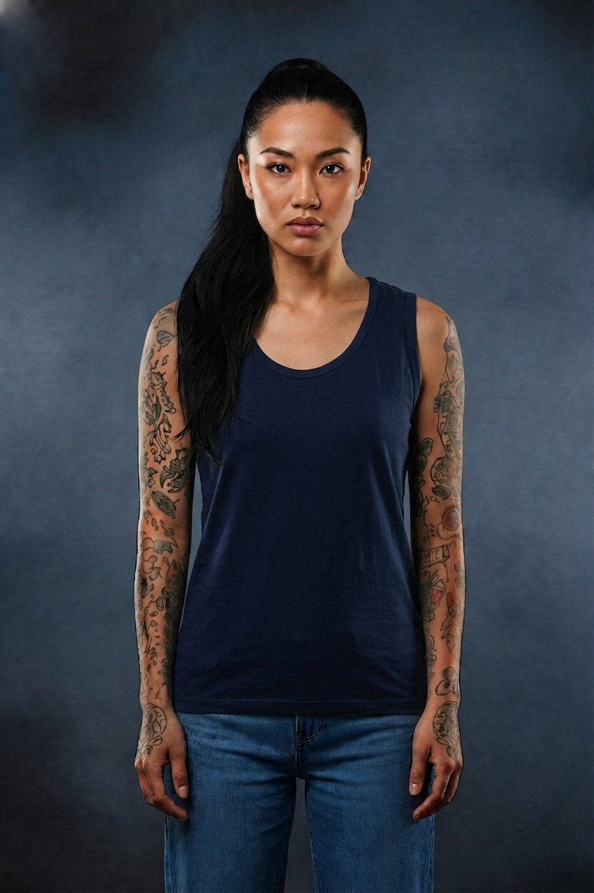 Women’s Racerback Tank Top | Pure Cotton Sleeveless Gym & Casual Wear