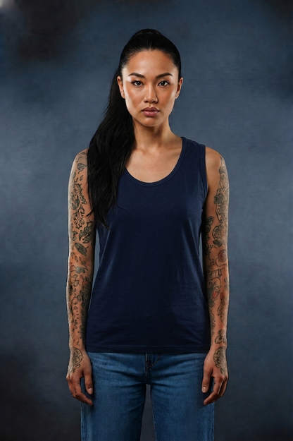 Women’s Racerback Tank Top | Pure Cotton Sleeveless Gym & Casual Wear