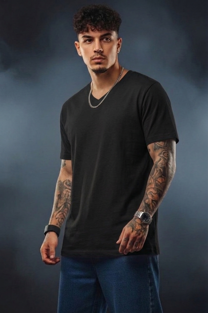 Essential Plain V-Neck T-Shirt