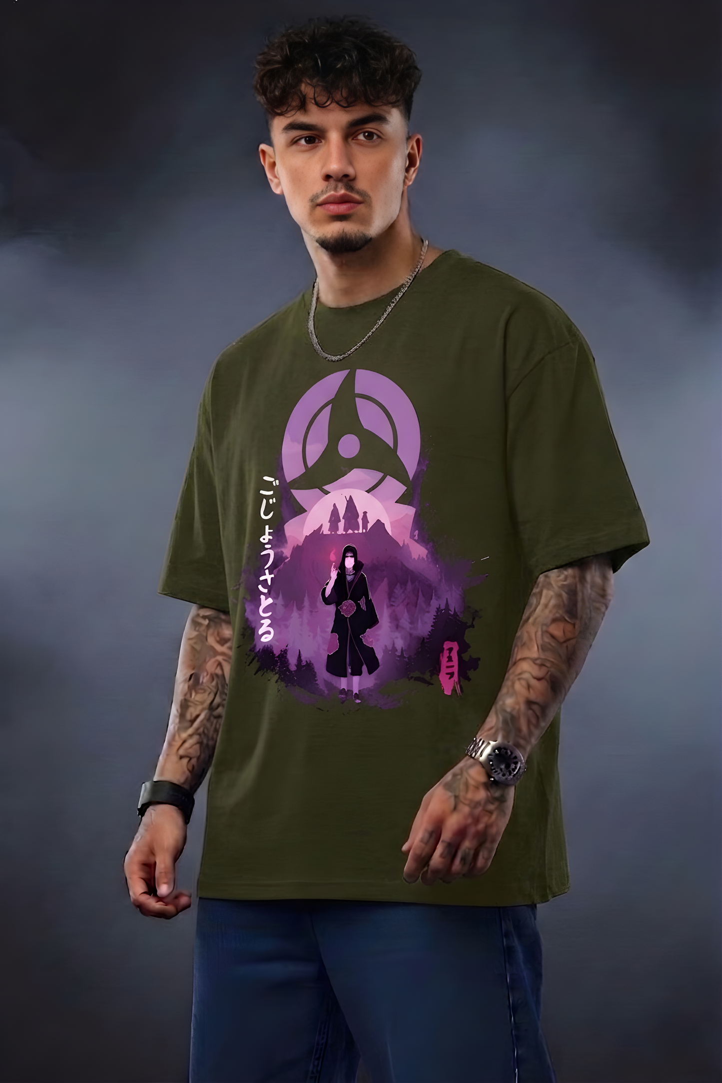 Naruto Itachi Uchiha Graphic T-Shirt – Premium Oversized Anime Tee