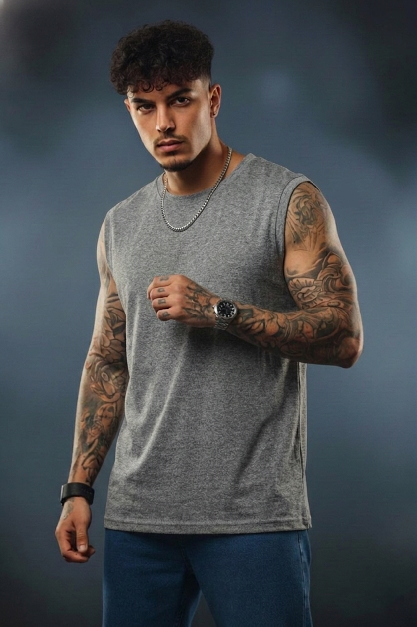 Men’s Sleeveless Tank Top| Pure Cotton Gym & Casual Wear | Premium Quality