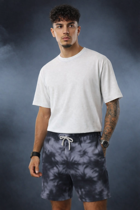 Tie Dye Drawstring Shorts