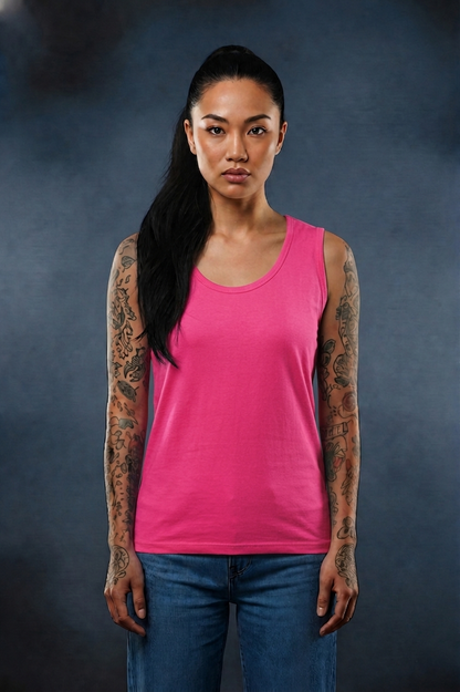 Women’s Racerback Tank Top | Pure Cotton Sleeveless Gym & Casual Wear