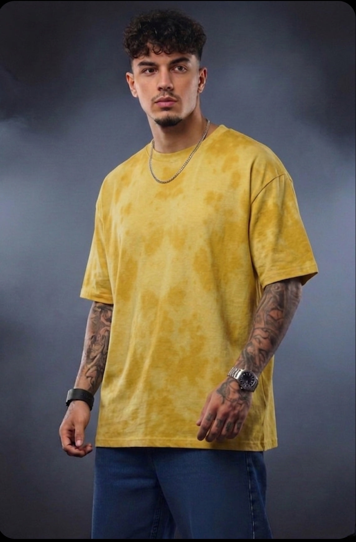 Tie-Dye Oversized T-Shirt for Men | Trendy Street Style Casual Wear