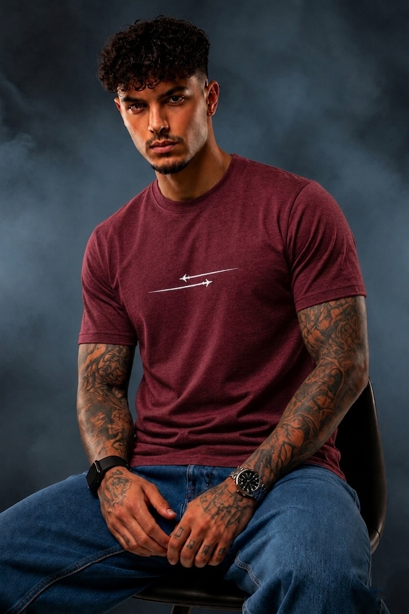 Men’s Premium Minimal Arrow Graphic T-Shirt | Regular Fit Cotton Tee