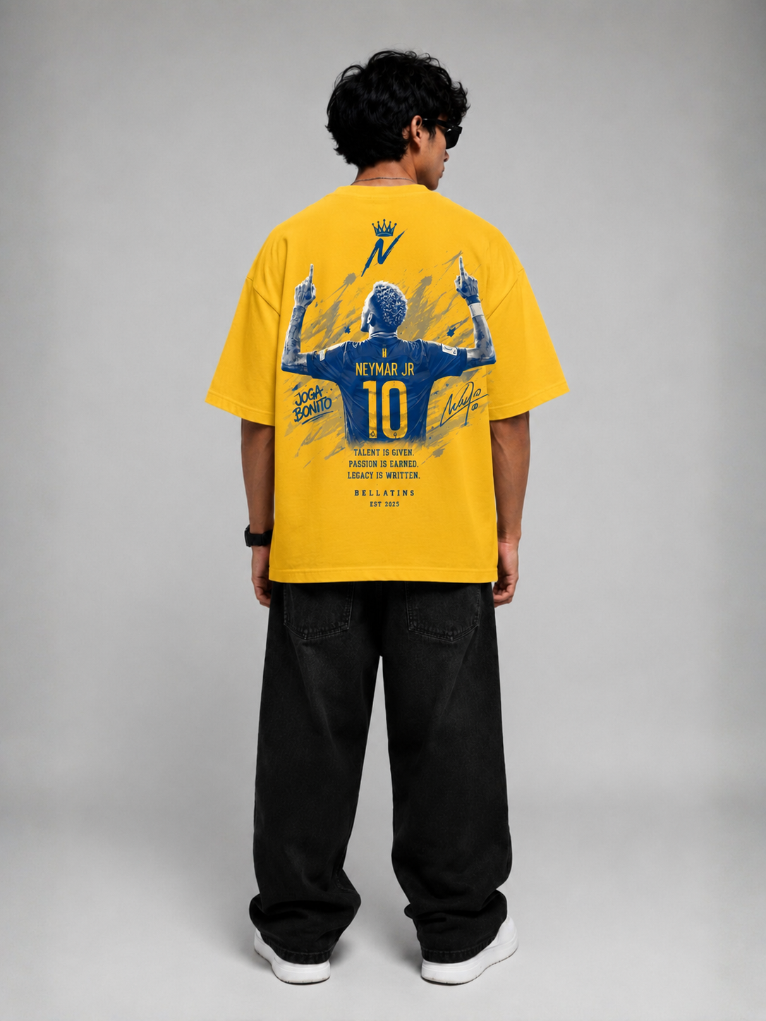 Neymar Jr Oversized T-Shirt for Men | Premium Cotton | Bellatins
