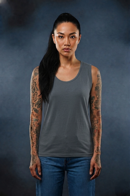 Women’s Racerback Tank Top | Pure Cotton Sleeveless Gym & Casual Wear
