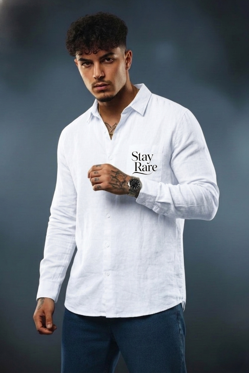 Men’s Oversized Stay Rare Casual Shirt