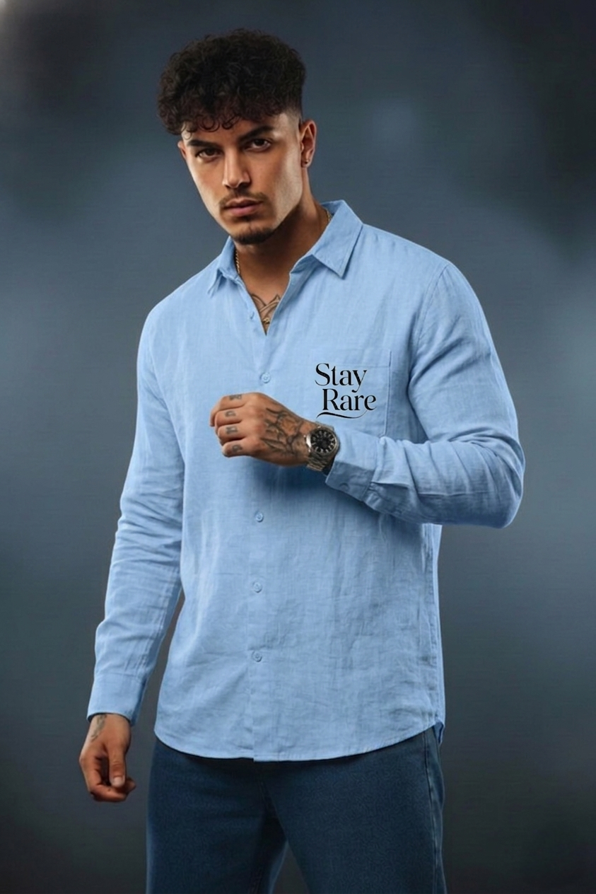 Men’s Oversized Stay Rare Casual Shirt