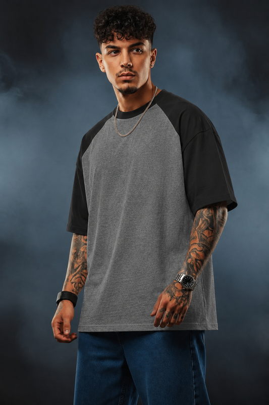 Raglan Oversized T-Shirt | Premium Cotton Casual Tee | Bellatins