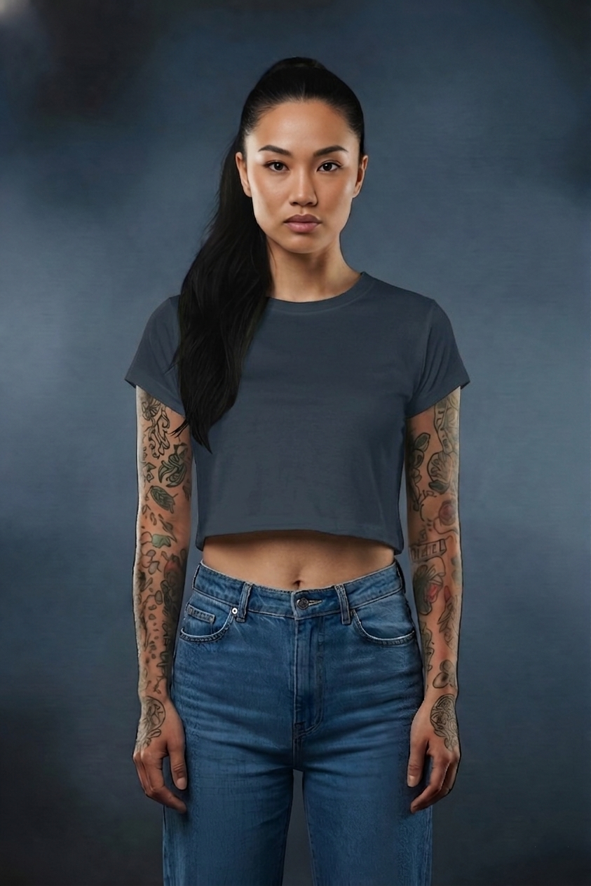 Women’s Plain Crop Tops Collection – Solid Colors Everyday Stylish Crop Tees