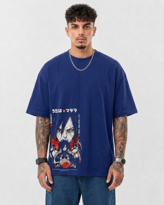 Madara Uchiha Oversized Anime Graphic T-Shirt