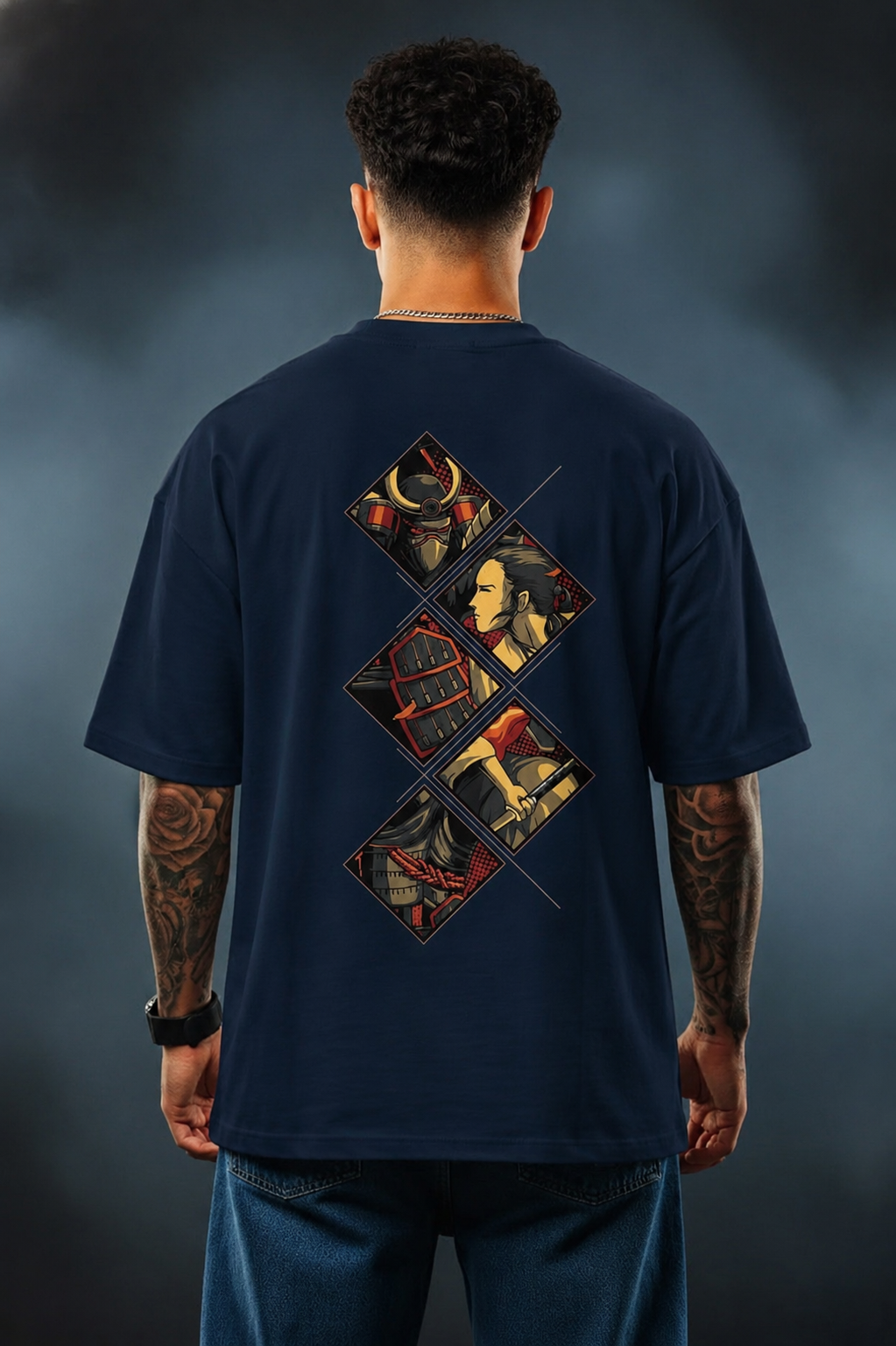 Bellatins Samurai Oversized T-Shirt –Premium Cotton Streetwear