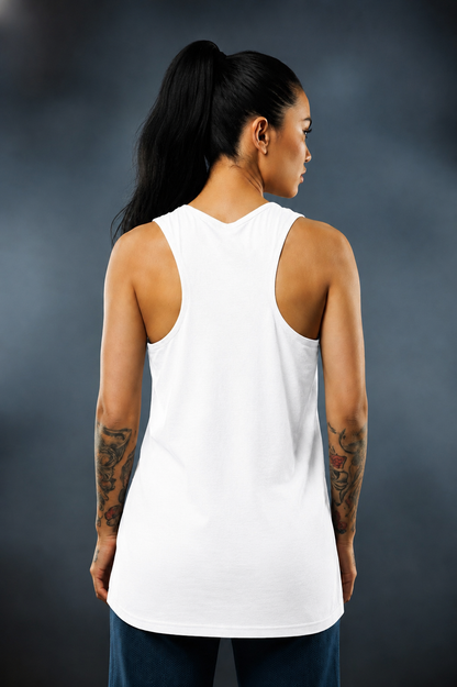 Women’s Racerback Tank Top | Pure Cotton Sleeveless Gym & Casual Wear