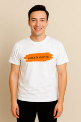 Wake & Hustle – Never Back Down Tee